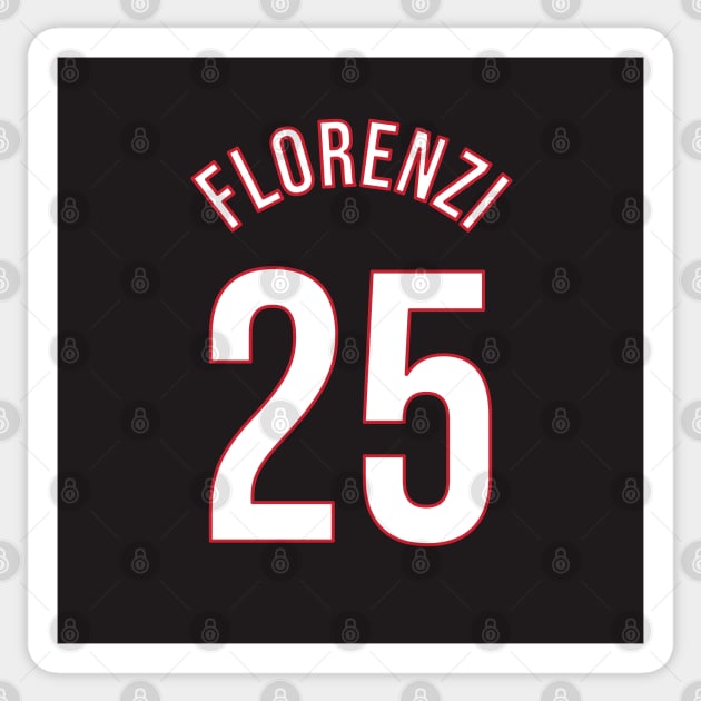 Florenzi 25 Home Kit - 22/23 Season Sticker by GotchaFace